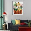 Pumpkin  - Full Round Diamond - 30x40cm