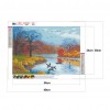 Flying Goose In Autumn - Full Round Diamond - 40*30cm
