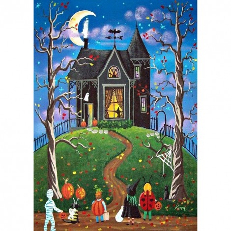 Halloween  - Full Round Diamond - 30x40cm