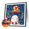 Bald Snowman - Full Round Diamond - 30*30cm