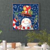 Bald Snowman - Full Round Diamond - 30*30cm