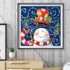 Bald Snowman - Full Round Diamond - 30*30cm
