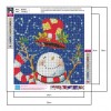 Bald Snowman - Full Round Diamond - 30*30cm