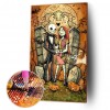 Animated Halloween  - Full Round Diamond - 30x40cm