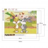 Kissing Rabbit - Full Round Diamond - 30x40cm