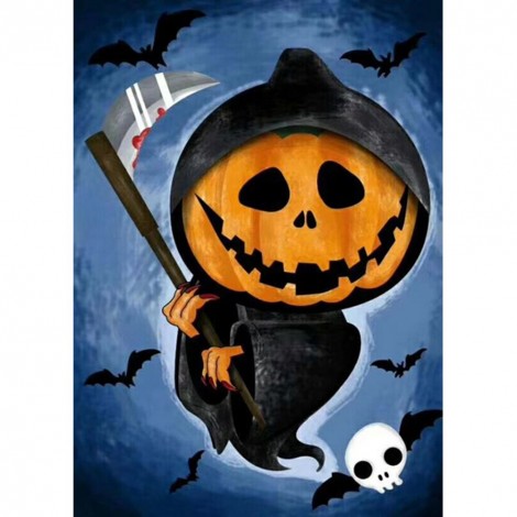 Halloween Pattern  - Full Round Diamond - 30x40cm