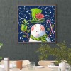 Bald Snowman - Full Round Diamond - 30*30cm