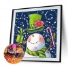 Bald Snowman - Full Round Diamond - 30*30cm