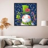 Bald Snowman - Full Round Diamond - 30*30cm