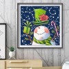 Bald Snowman - Full Round Diamond - 30*30cm