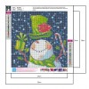 Bald Snowman - Full Round Diamond - 30*30cm