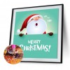 Resin Santa Claus Handicraft - Full Round Diamond - 30x30cm