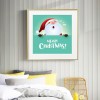 Resin Santa Claus Handicraft - Full Round Diamond - 30x30cm