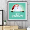 Resin Santa Claus Handicraft - Full Round Diamond - 30x30cm