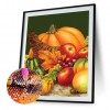 Pumpkin  - Full Round Diamond - 30x40cm