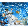 Big Snowman - Full Round Diamond - 40x30cm