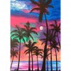 Coconut Tree - Full Round Diamond - 30x40cm