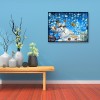 Big Snowman - Full Round Diamond - 40x30cm