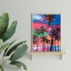 Coconut Tree - Full Round Diamond - 30x40cm