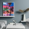 Coconut Tree - Full Round Diamond - 30x40cm