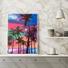 Coconut Tree - Full Round Diamond - 30x40cm