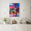 Coconut Tree - Full Round Diamond - 30x40cm