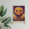 Pumpkin Skull - Special Shaped Diamond - 30x40cm