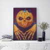 Pumpkin Skull - Special Shaped Diamond - 30x40cm