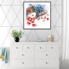 Christmas Snowman - Full Round Diamond - 30x30cm