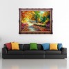 Autumn Scenery  - Partial Round Diamond - 30x30cm