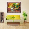 Autumn Scenery  - Partial Round Diamond - 30x30cm
