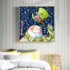Bald Snowman - Full Round Diamond - 30*30cm