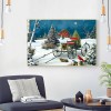 Cart in Snow - Full Square Diamond - 50x40cm