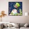 Bald Snowman - Full Round Diamond - 30*30cm