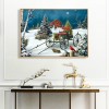 Cart in Snow - Full Square Diamond - 50x40cm