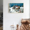 Cart in Snow - Full Square Diamond - 50x40cm