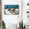 Cart in Snow - Full Square Diamond - 50x40cm