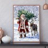 Santa Claus - Full Round Diamond - 30x40cm