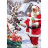 Santa Claus - Full Round Diamond - 30x40cm