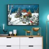 Cart in Snow - Full Square Diamond - 50x40cm