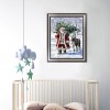 Santa Claus - Full Round Diamond - 30x40cm
