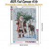 Santa Claus - Full Round Diamond - 30x40cm