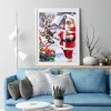 Santa Claus - Full Round Diamond - 30x40cm