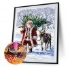 Santa Claus - Full Round Diamond - 30x40cm