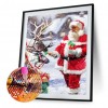 Santa Claus - Full Round Diamond - 30x40cm