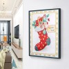Christmas Socks - Full Round Diamond - 30*40cm