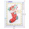 Christmas Socks - Full Round Diamond - 30*40cm