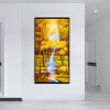 Autumn Scenery - Full Round Diamond - 55x100cm
