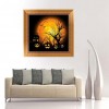 Halloween Tree Pumpkin - Partial Round Diamond - 30x30cm