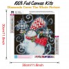 Christmas Snowman  - Full Round Diamond - 30x30cm